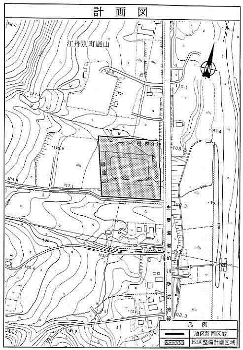 ファームヒルズ嵐山地区計画計画図