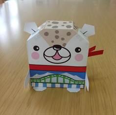 あさっぴーペーパークラフト(正面)