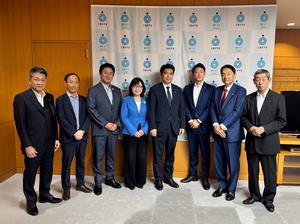 松本大臣と首長7名