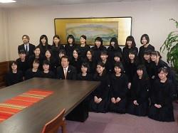 来客（旭川藤女子高等学校ＵＬコース生徒／ニュージーランド短期留学出発挨拶）／第2応接室