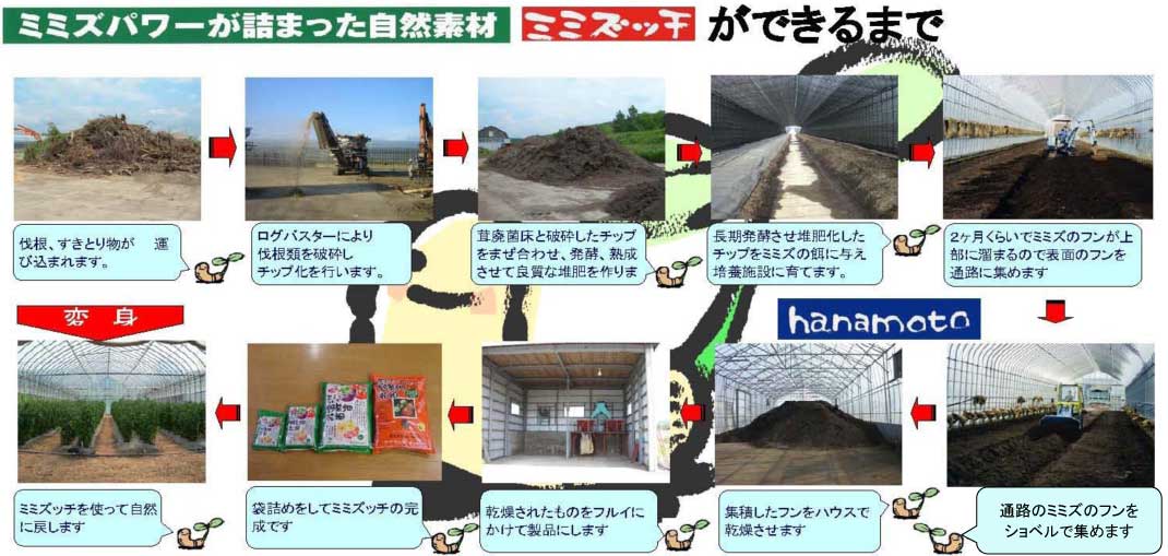 ミミズッチができるまで
