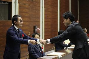 表彰状授与