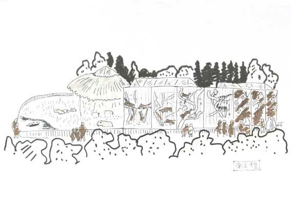 南米館(未完)の絵