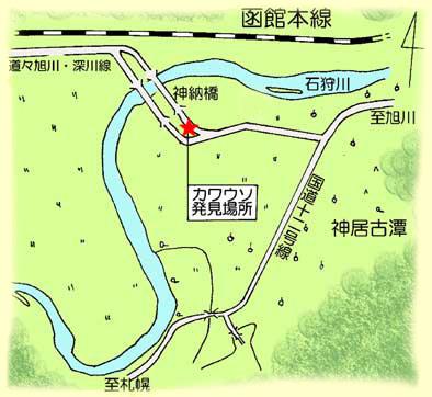 カワウソ発見場所