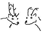 園長が描いたマカロニと治夫