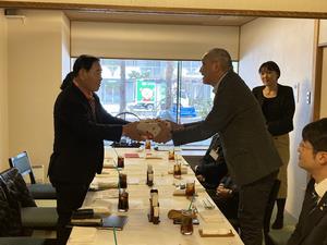 水原市議会議長訪問受入れ