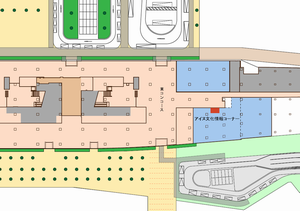 アイヌ文化情報コーナーの地図