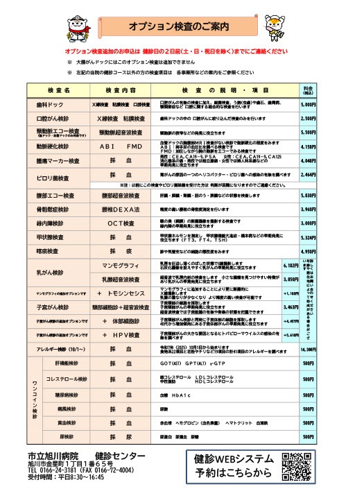 オプションR7項目表R7