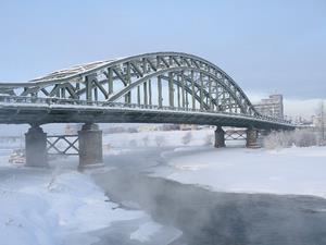 冬の旭橋