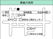 東旭川支所の地図