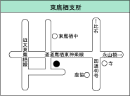 東鷹栖支所の地図