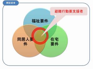 避難行動要支援者の3つの要件