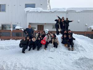 旭川南高等学校生徒による除雪ボランティア
