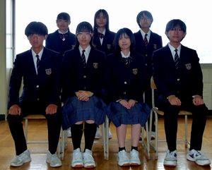 東光中生徒会役員の皆さん