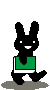 緑の本を持ったブラリー