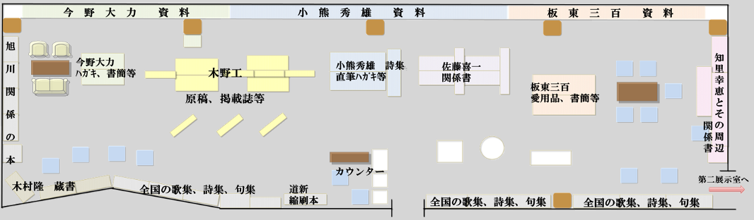 第一展示室見取り図