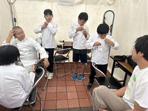食べマルシェの様子