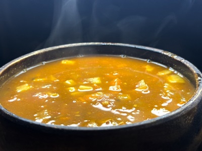 副菜（カレー風味トマトスープ）