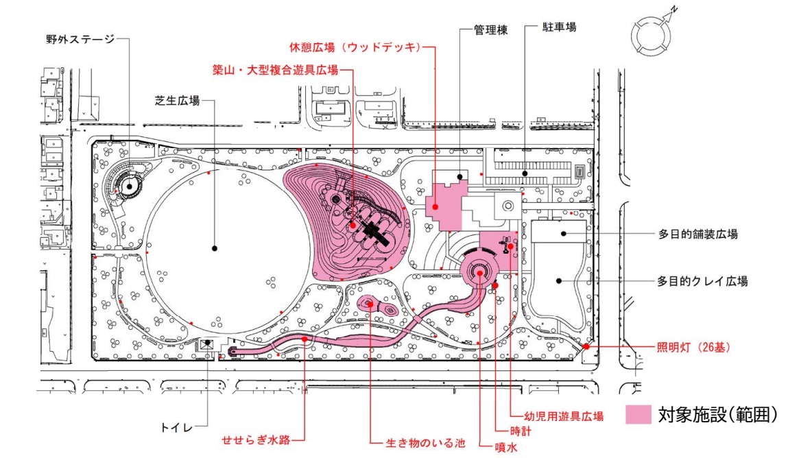 永山中央公園平面図