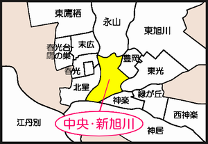 中央・新旭川地図