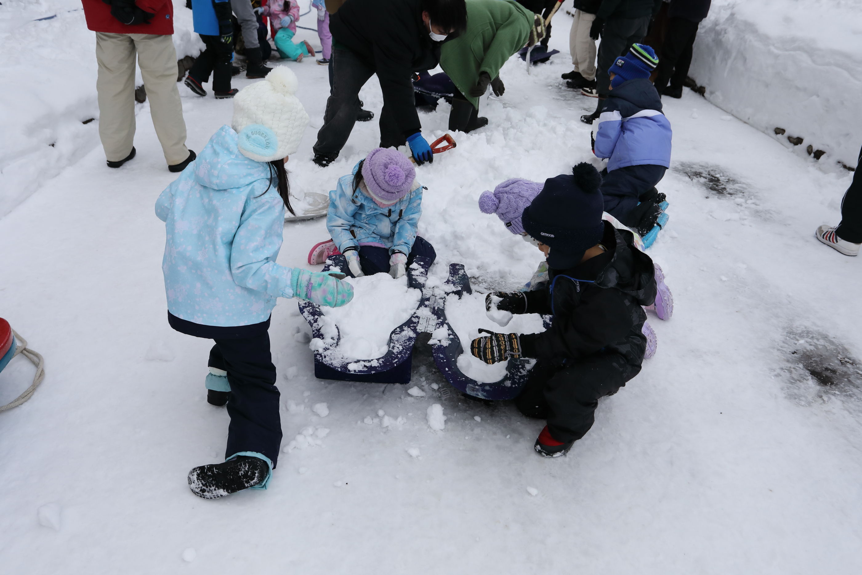 雪像作り