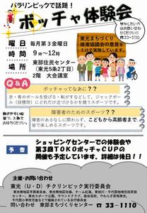 ボッチャ体験チラシ