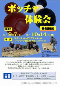 アモールボッチャ体験チラシ