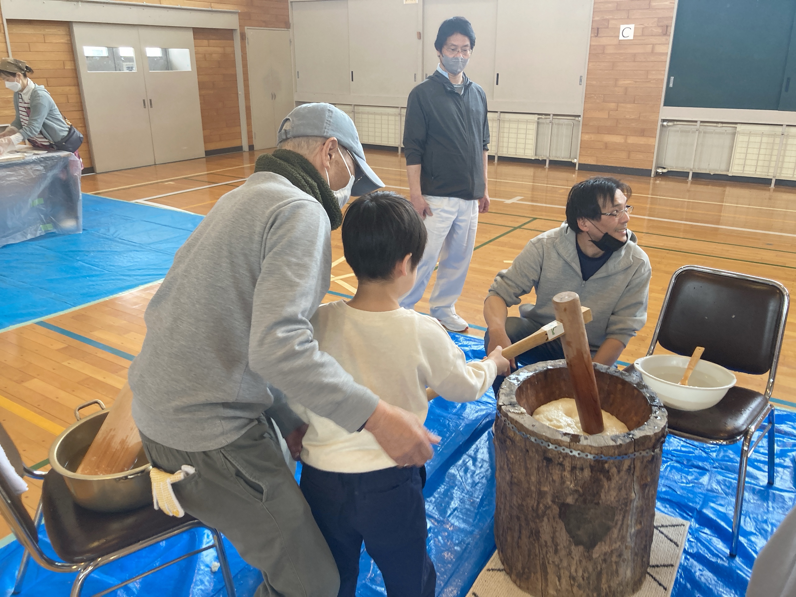 餅つき1