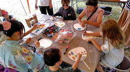 うちわ作り体験