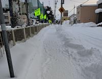 歩道除雪後