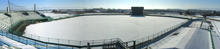 冬の野球場1塁側からの写真