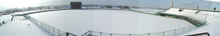 冬の野球場3塁側からの写真