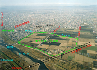 公園周辺航空写真