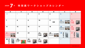 7月カレンダー