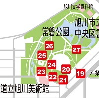 傾くかたち'84位置図