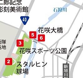 鶴の舞位置図